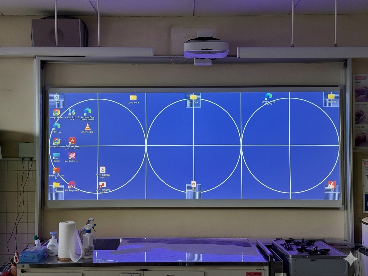 超短焦点プロジェクターの設置事例